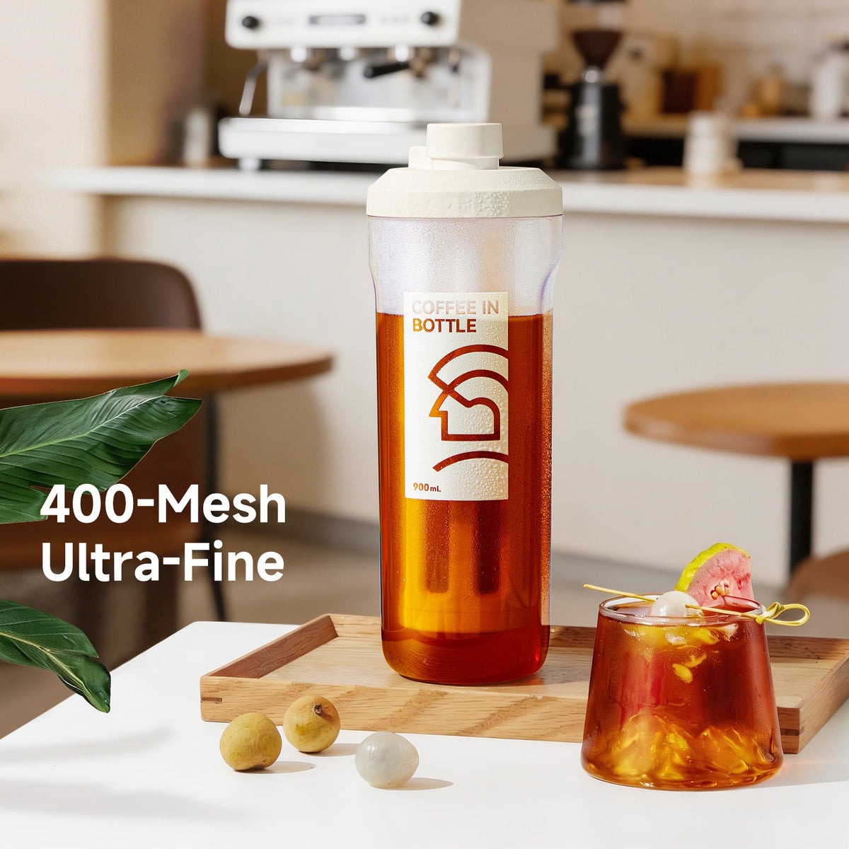 zeroHero YunJing 900 ml cold brew bottle with filter