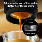 zeroHero Heropresso Pro 58 mm portable espresso maker, front view