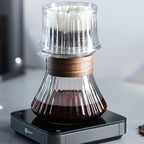 zeroHero Melody Pour Over Coffee Set with dripper, glass server and filter papers