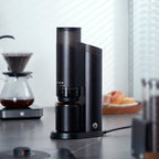 zeroHero Mechanic electric grinder in black, side view