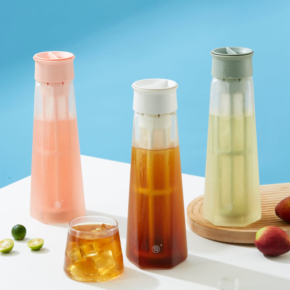 zeroHero Fanjing glass cold brew bottle with filter