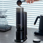 zeroHero Mechanic electric grinder in black, side view