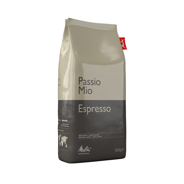 Melitta Passio Mio Espresso whole beans, 1000 g bag