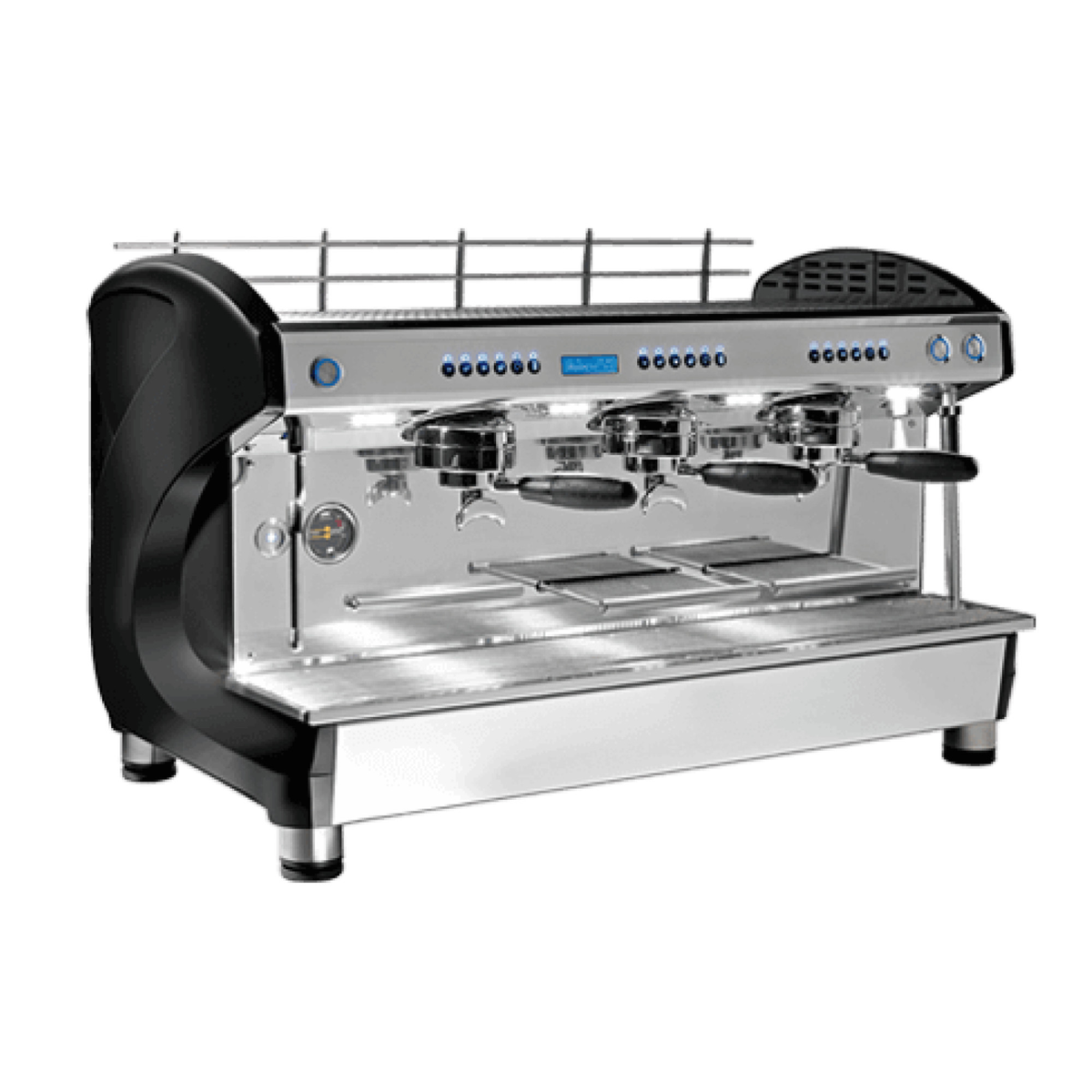Melitta Cafina Life, Life High Cup, 3 groups, Chromium with black side panels