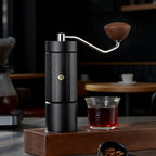 zeroHero Z4 hand grinder in black, side view