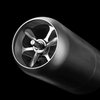 zeroHero Z7 hand grinder in black, side view