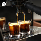 zeroHero glass espresso shot cup with ounce and ml graduations