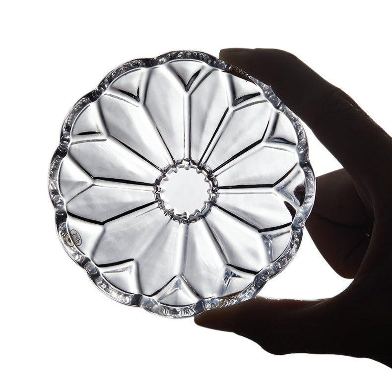 zeroHero Prisma Glass pour over dripper in Crystal White