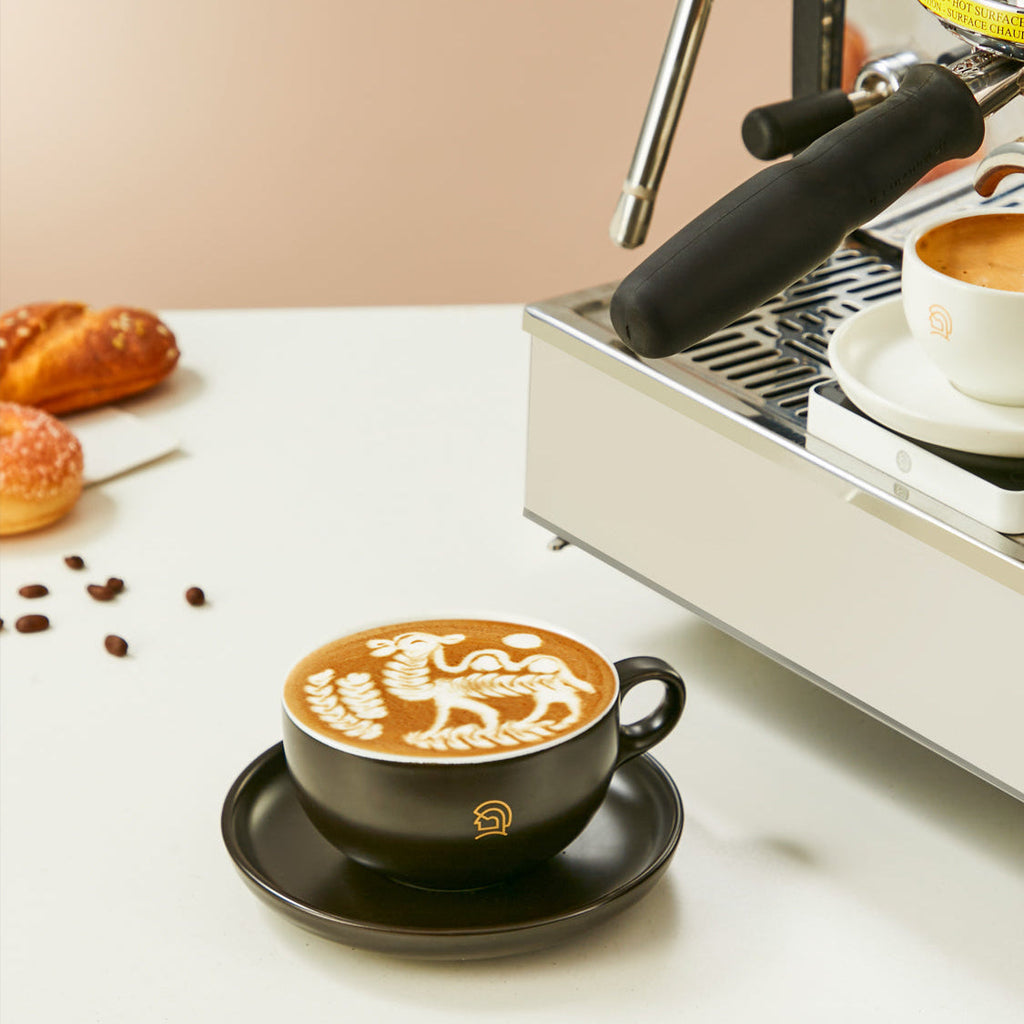 zeroHero 90 ml ceramic espresso cup with C-handle