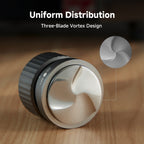 zeroHero Thor Gravity Distributor Pro espresso distributor, angled view