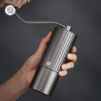 zeroHero Z3 Pro hand grinder in Gunmetal Grey, side view