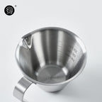 zeroHero stainless steel espresso shot cup with measuring scale