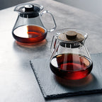zeroHero Original Glass Coffee Server with lid and handle
