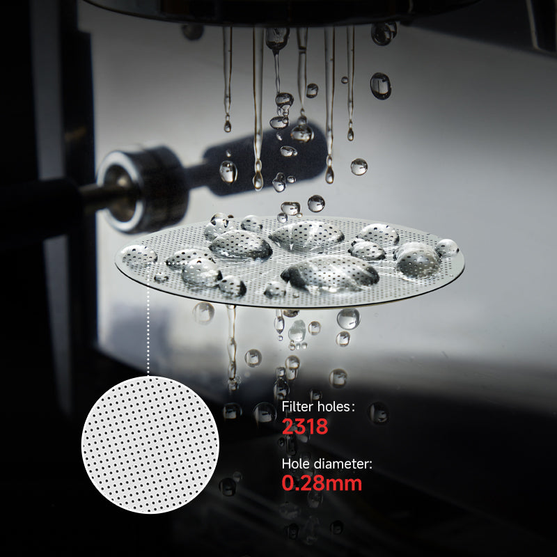 zeroHero 58 mm stainless steel espresso puck screen