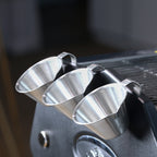 zeroHero stainless steel espresso shot cup with measuring scale