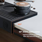 zeroHero Silicone Tamping Mat in black, angled view