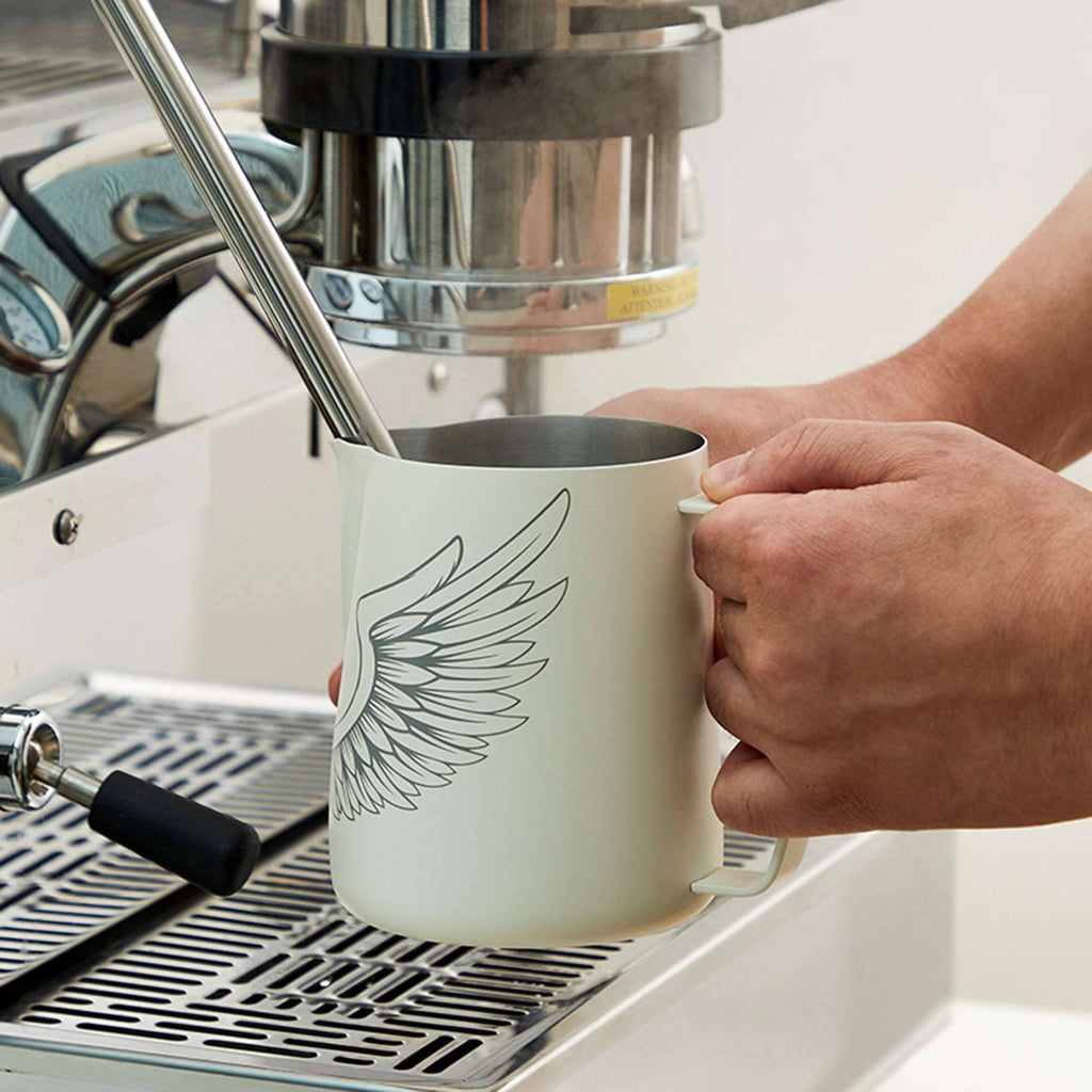 zeroHero Angel stainless steel milk frothing pitcher, 600 ml