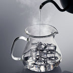 zeroHero Original Glass Coffee Server with lid and handle