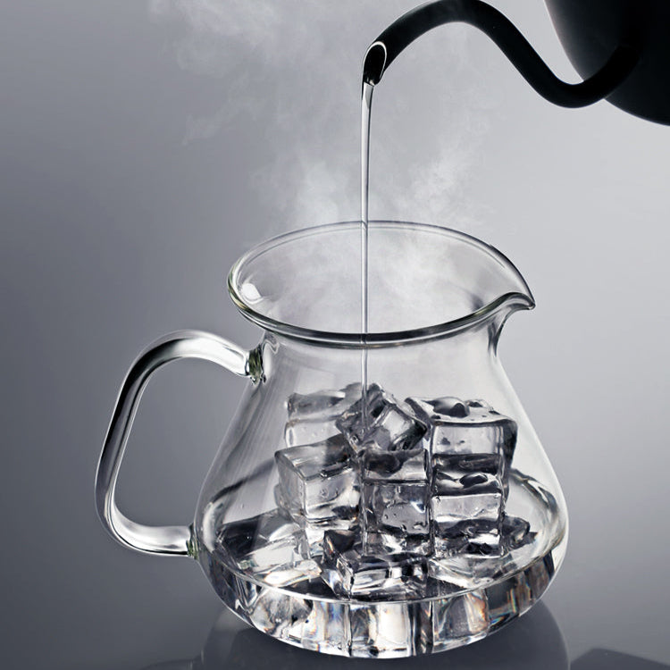 zeroHero Original Glass Coffee Server with lid and handle