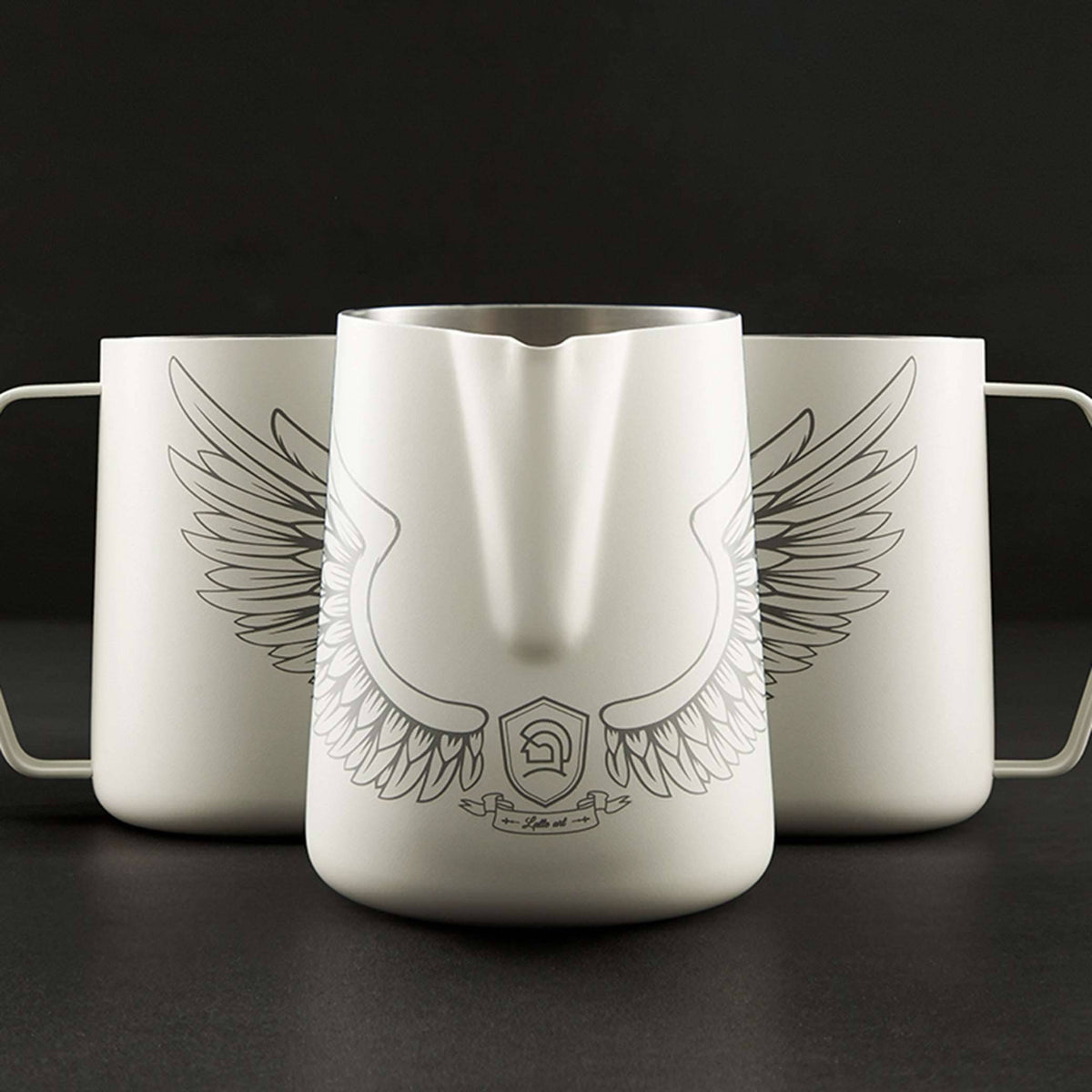 zeroHero Angel stainless steel milk frothing pitcher, 600 ml