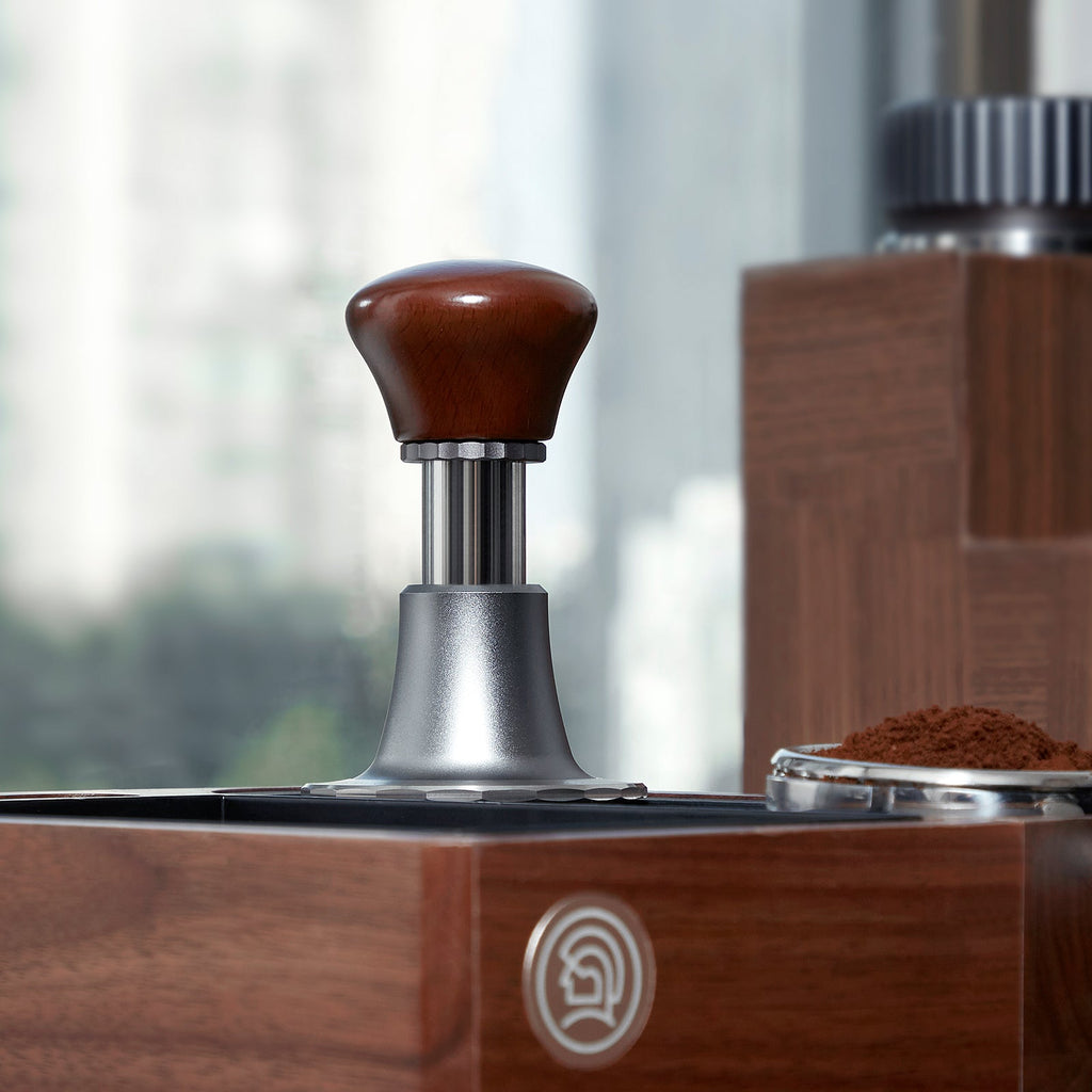 zeroHero Sword calibrated tamper in black, front view