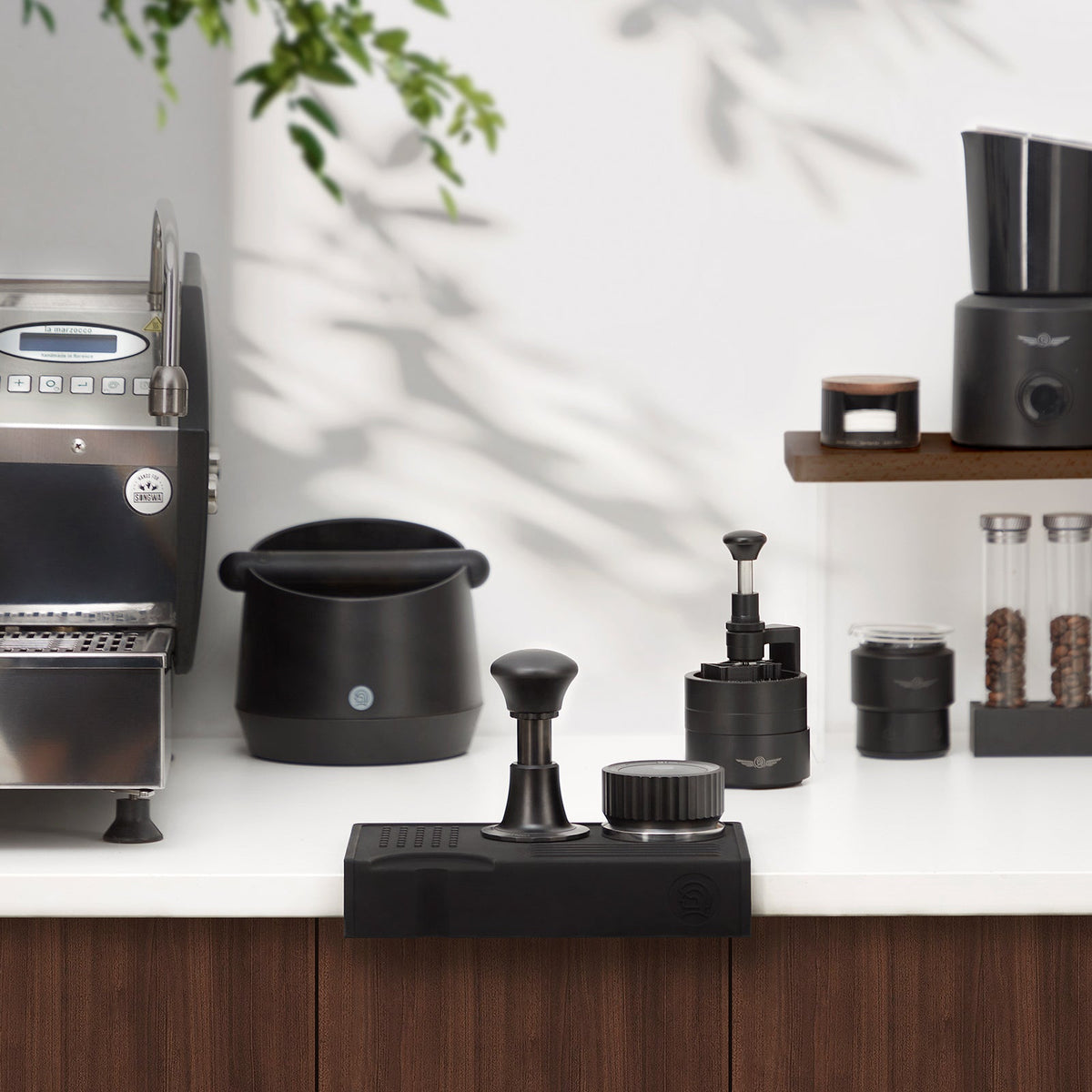 zeroHero Espresso Barista Tool Set with tamper, WDT tool and distributor