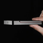 zeroHero E-Smart Compact Coffee Scale in black, angled view