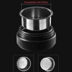 zeroHero Heropresso Pro 51 mm portable espresso maker in black, front view