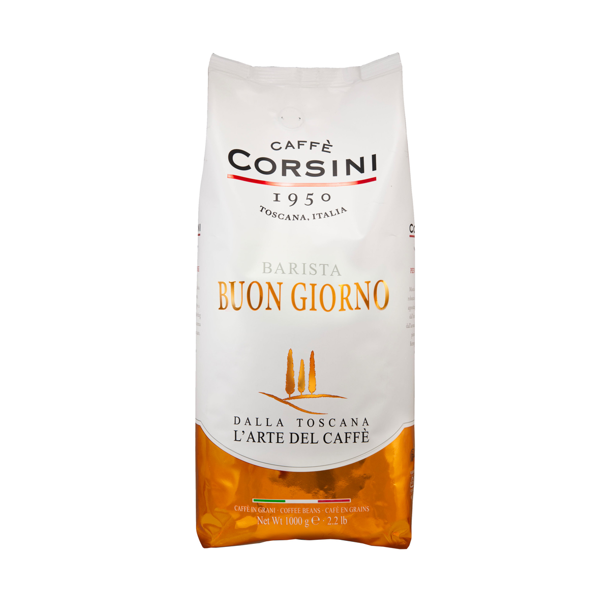 Caffè Corsini Barista Buon Giorno whole beans, 1000 g bag