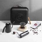 zeroHero Pour Over Coffee Brewing Kit with grinder, kettle and cup
