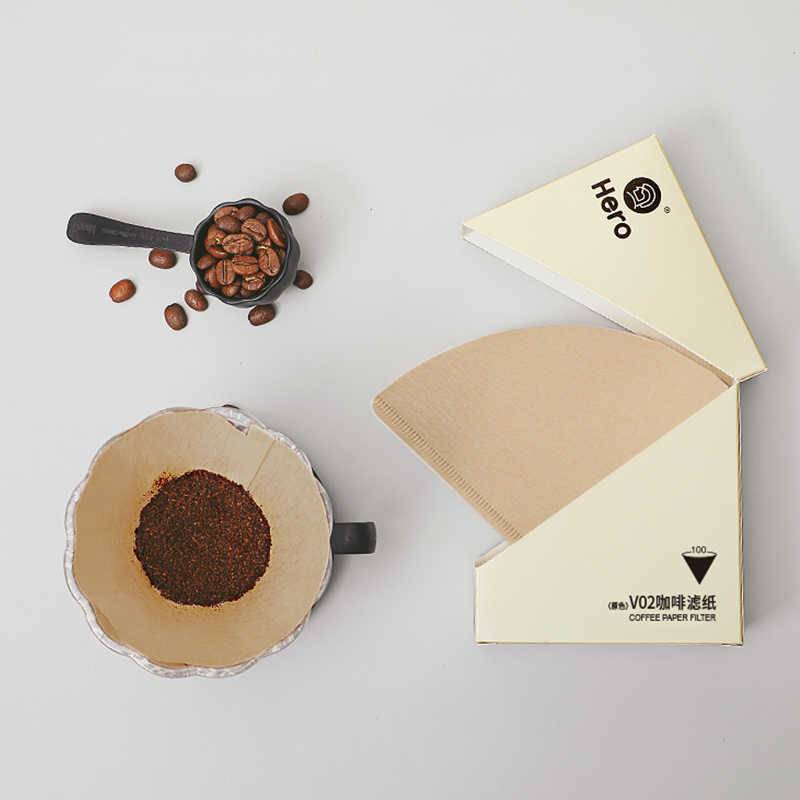zeroHero Coffee Filter Papers V02, V-shaped paper filters