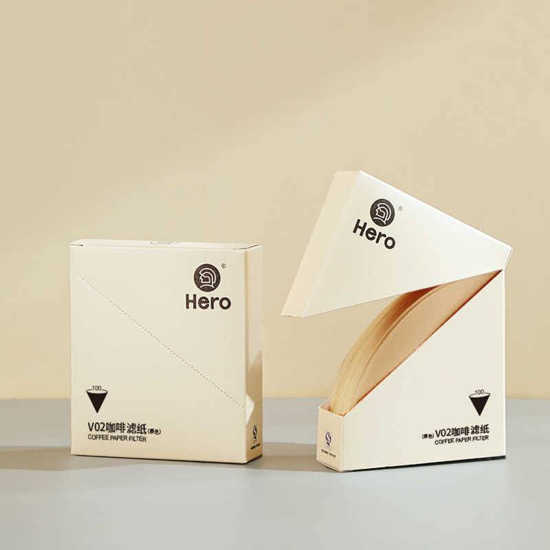 zeroHero Coffee Filter Papers V02, V-shaped paper filters
