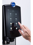 Carimali Mya Ultra fully automatic coffee machine in black, front view