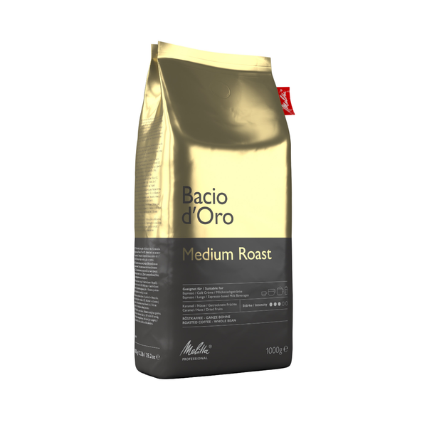 Melitta Bacio d'Oro Medium Roast whole beans, 1000 g bag