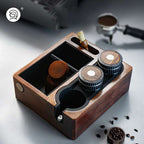 zeroHero Multi-functional Knock Box station in walnut wood