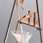 zeroHero Dingyuan Deluxe ice drip cold brew tower in frosted glass and brass