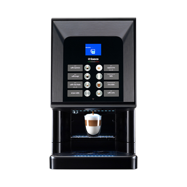 Saeco Phedra Evo Cappuccino table-top bean-to-cup coffee machine, front view