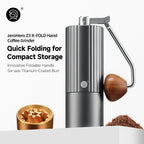 zeroHero Z3 X-Fold hand grinder, side view