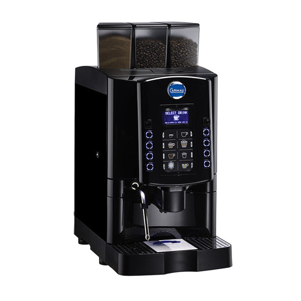 Carimali Armonia Soft fully automatic coffee machine with selection buttons, front view