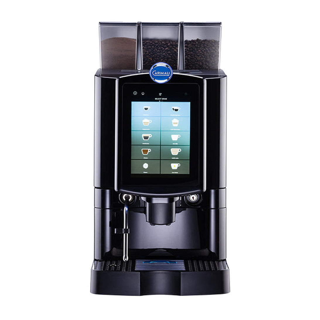 Carimali Armonia Ultra fully automatic coffee machine with touch screen, front view