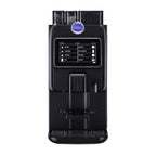 Carimali Blue26 Power compact coffee machine in black with 7-inch touch screen, front view