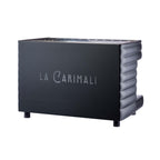 Carimali Bubble traditional espresso machine, two-group version in black, front view