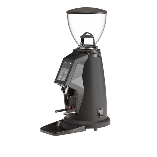 Carimali CGD58 Touch on-demand coffee grinder with touch screen, angled view