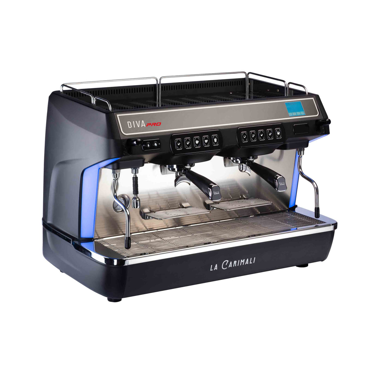 Carimali DivaPRO traditional espresso machine, two-group version, front view