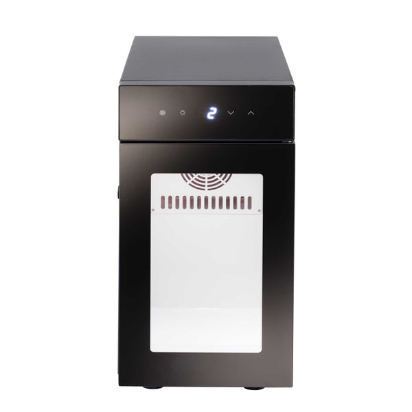 Carimali Fridge C-DGT milk fridge with transparent door and digital display, front view