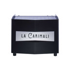 Carimali Nimble traditional espresso machine, two-group version in black, front view