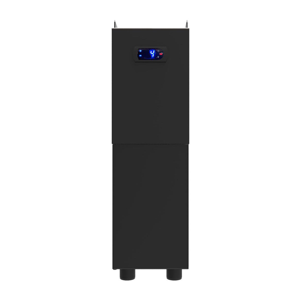 Carimali Silver Fridge S/D milk fridge in black, front view