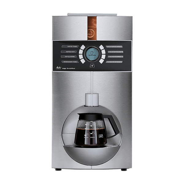Melitta cup-breakfast fully automatic filter coffee machine, front view