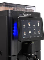 Carimali SilverAce Power fully automatic coffee machine in black, front view