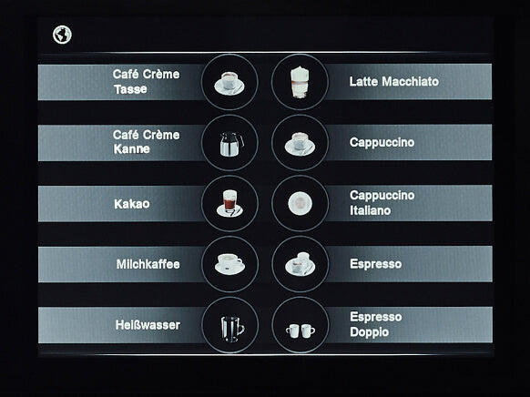 Melitta cup III table-top fully automatic coffee machine, front view